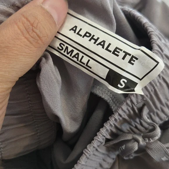Alphalete Active Shorts Lightweight Athletic Gym Running Training Shorts Taupe - Picture 7 of 8